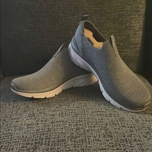 Gray Slip-On Athletic Shoes